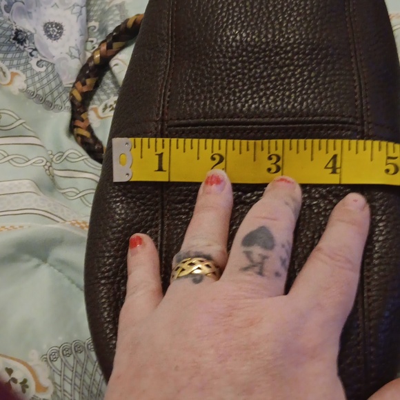 Brighton Dark Brown Leather Hobo Bag - Picture 9 of 11